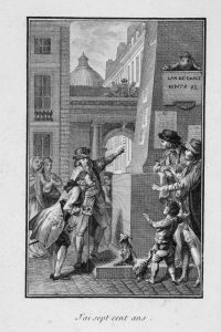 Ich bin 700 Jahre alt. Der Ich-Erzähler in Merciers Roman schläft 1768 in einem korrupten, despotischen und versmogten Paris ein und wacht 2440 daselbst als alter Mann wieder auf. Paris ist kaum wiederzuerkennen.