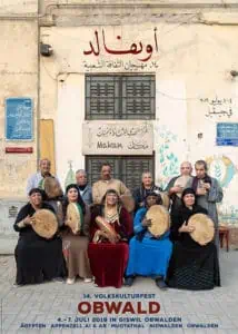 Mazaher ziert den Flyer des Volkskulturfest OBWALD